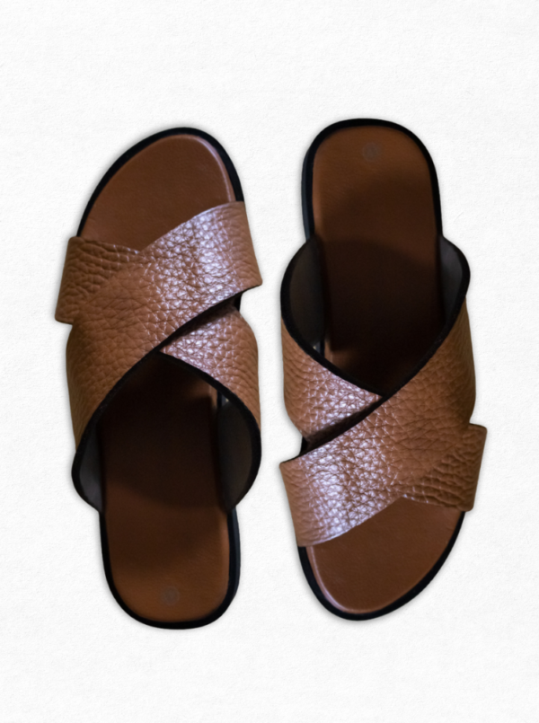 sandale en cuir